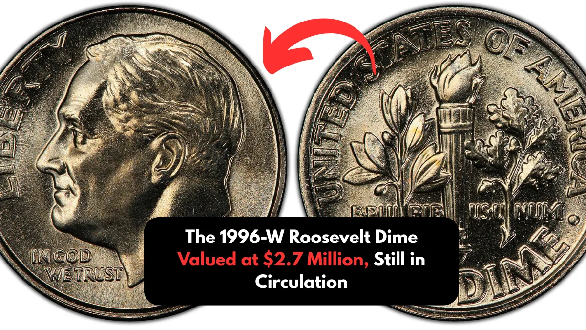 The 1996-W Roosevelt Dime Valued at $2.7 Million, Still in Circulation