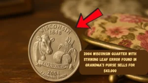 2004 Wisconsin Quarter with Striking Leaf Error Found in Grandma’s Purse Sells for $43,000