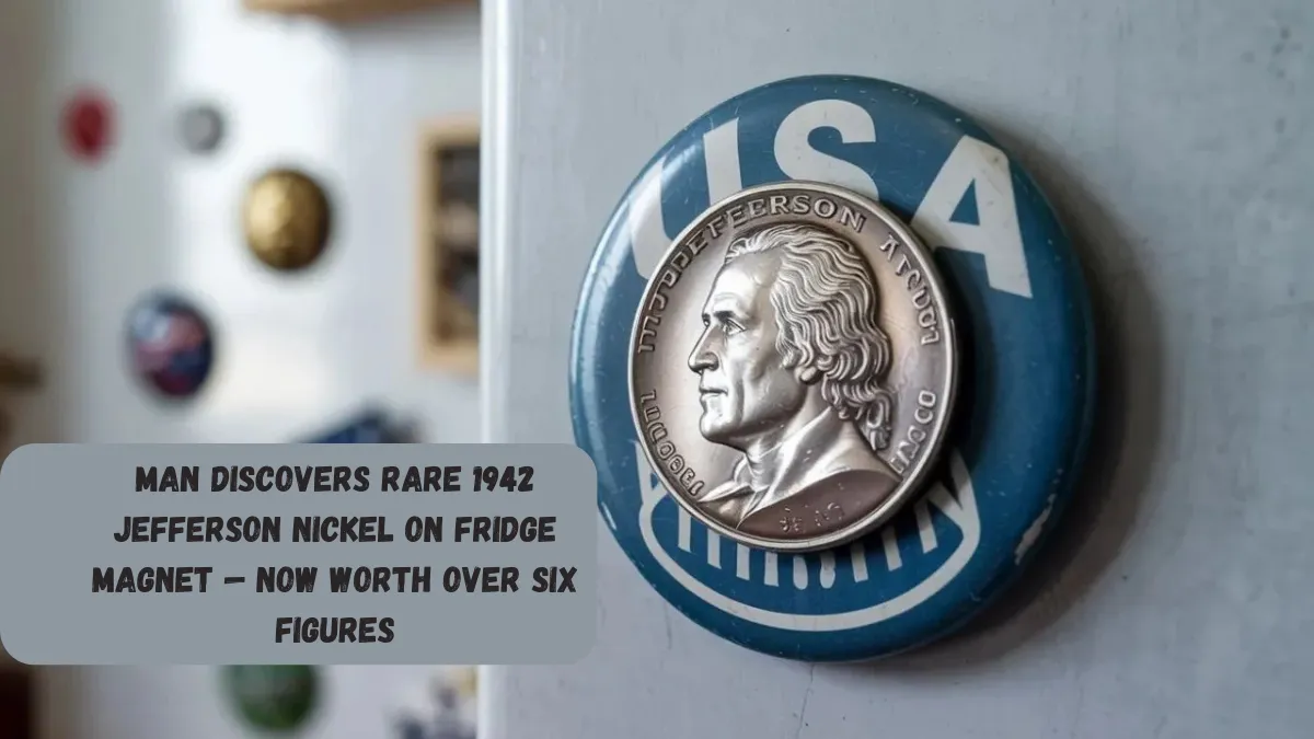 Man Discovers Rare 1942 Jefferson Nickel On Fridge Magnet — Now Worth Over Six Figures